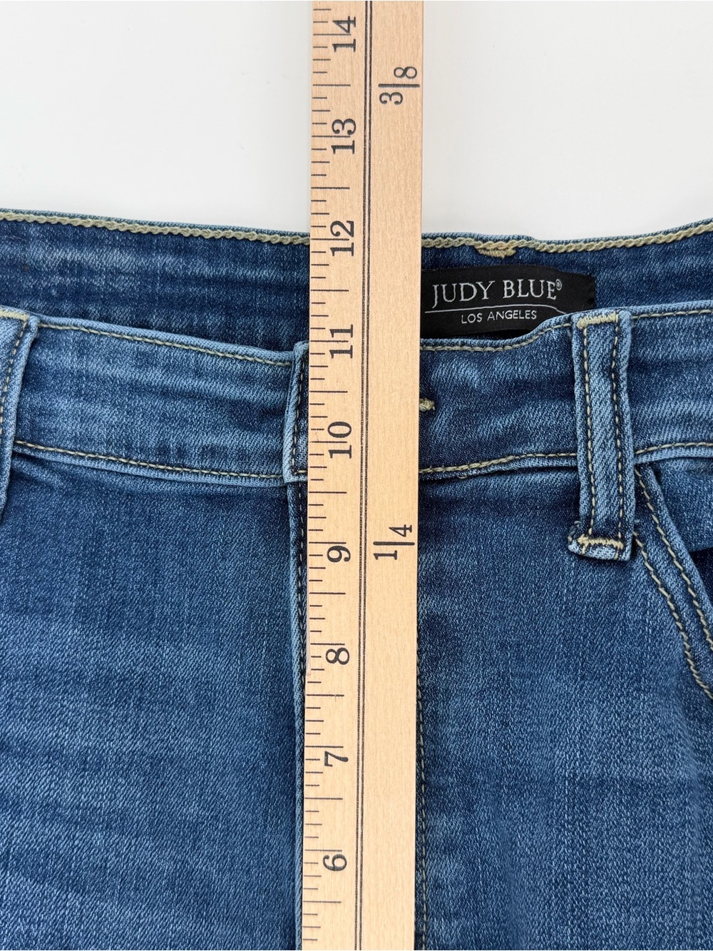 Judy Blue 2X Janette Camo Patch Skinny Jeans Plus Size Mid Rise Distressed Denim - Picture 11 of 15